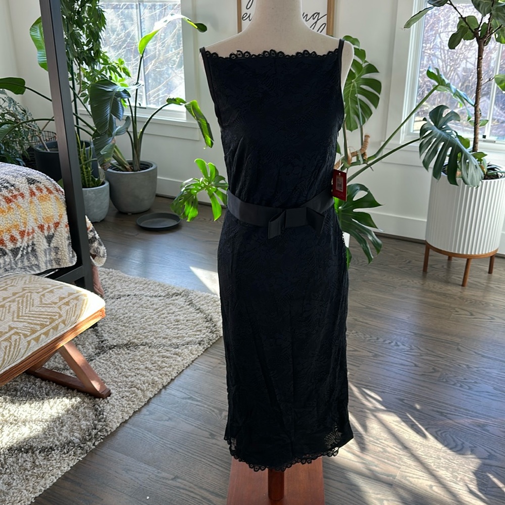 Isaac Mizrahi for target black cocktail dress, lace